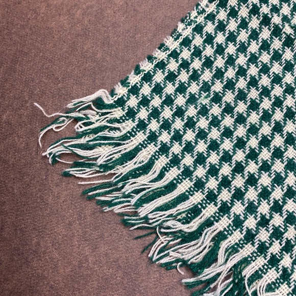 Vintage GLENTEX Green Plaid Scarf - Picture 4 of 6
